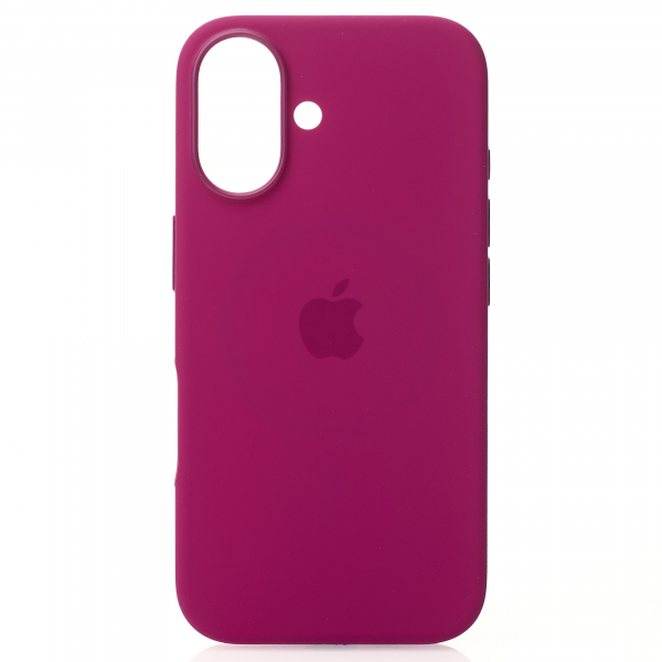Силиконовый чехол OrigCase "Colors" with MagSafe для iPhone 16 Fuchsia