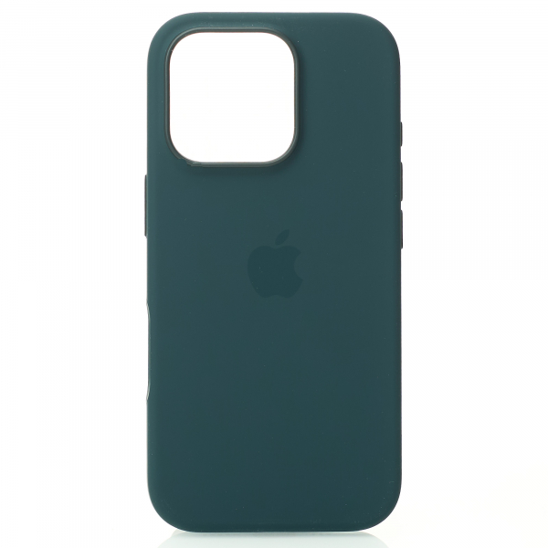 Силиконовый чехол OrigCase "Colors" with MagSafe для iPhone 16 Pro Lake Green