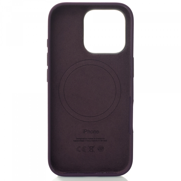 Силиконовый чехол OrigCase "Colors" with MagSafe для iPhone 16 Pro Plum
