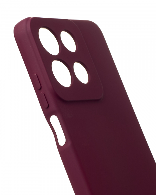 Силиконовый чехол SOFT Silicone Case для Motorola G15 Power (без лого) бордовый