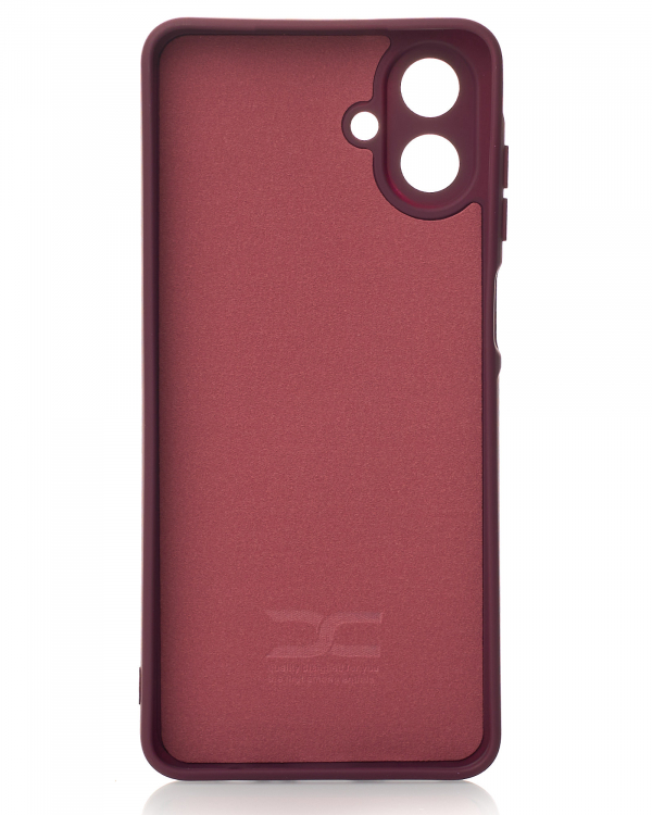 Силиконовый чехол SOFT Silicone Case для Samsung A07 (без лого) бордовый