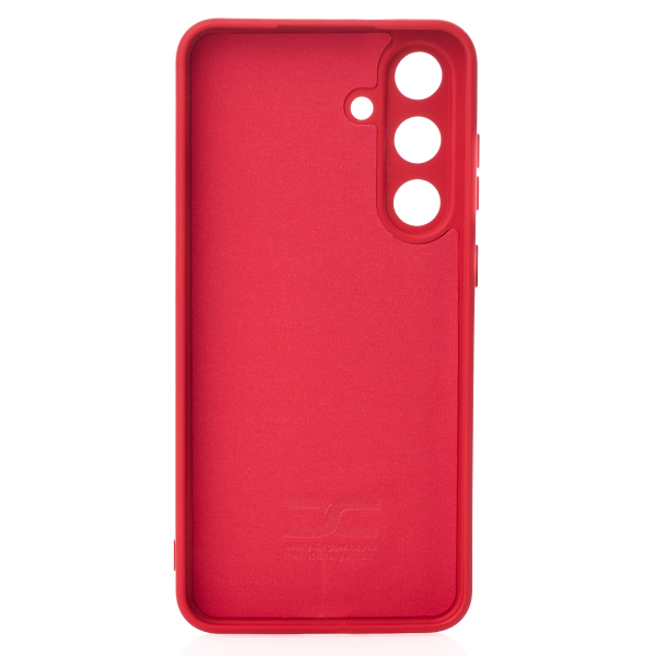 Силиконовый чехол SOFT Silicone Case для Samsung S25 FE (без лого) красный