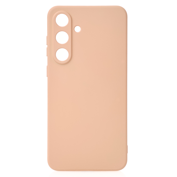Силиконовый чехол SOFT Silicone Case для Samsung S25 FE (без лого) пудра