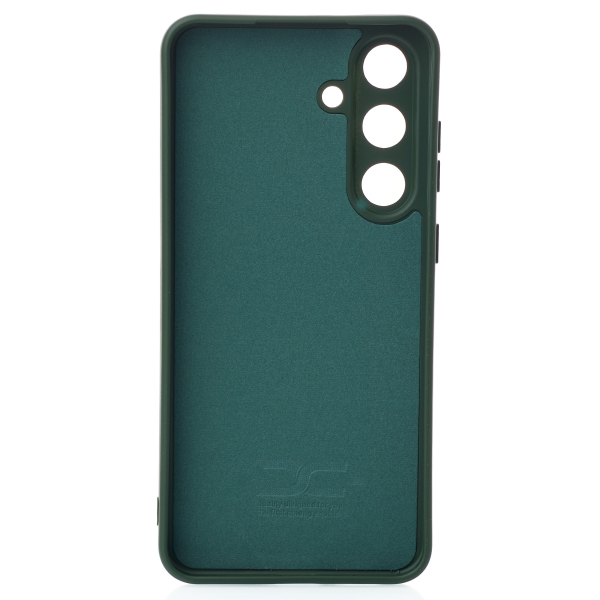 Силиконовый чехол SOFT Silicone Case для Samsung S25 FE (без лого) темно-зеленый