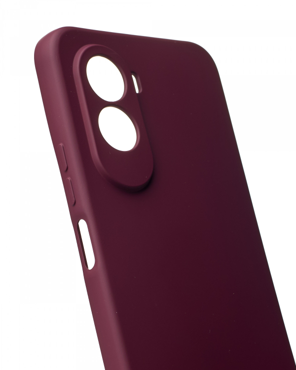 Силиконовый чехол SOFT Silicone Case для Xiaomi Poco M7 4G (без лого) бордовый