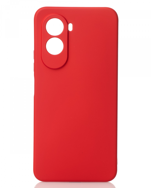 Силиконовый чехол SOFT Silicone Case для Xiaomi Poco M7 4G (без лого) красный