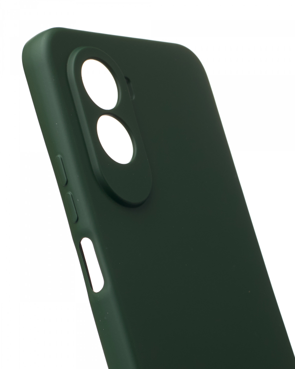 Силиконовый чехол SOFT Silicone Case для Xiaomi Poco M7 4G (без лого) темно-зеленый
