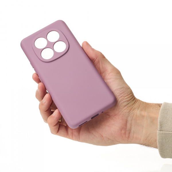 Силиконовый чехол SOFT Silicone Case для Xiaomi Redmi Note 14 Pro 4G (без лого) лаванда