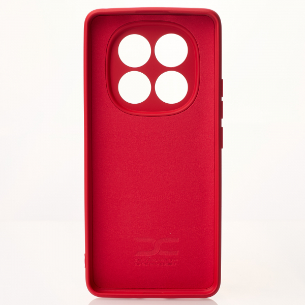 Силиконовый чехол SOFT Silicone Case для Xiaomi Redmi Note 14 Pro 4G (без лого) красный