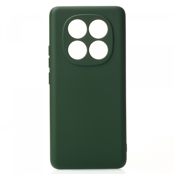 Силиконовый чехол SOFT Silicone Case для Xiaomi Redmi Note 14 Pro 4G (без лого) темно-зеленый