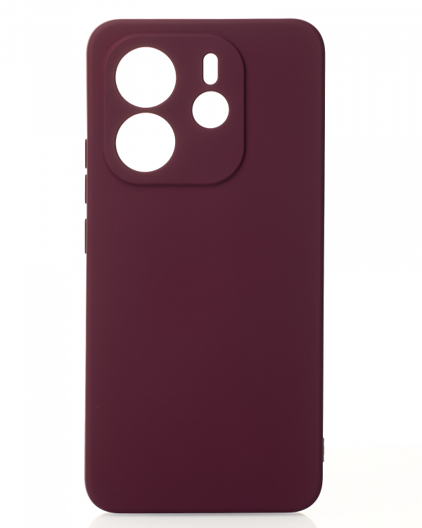 Силиконовый чехол SOFT Silicone Case для Xiaomi Redmi Note 14 4G Europa (без лого) бордовый