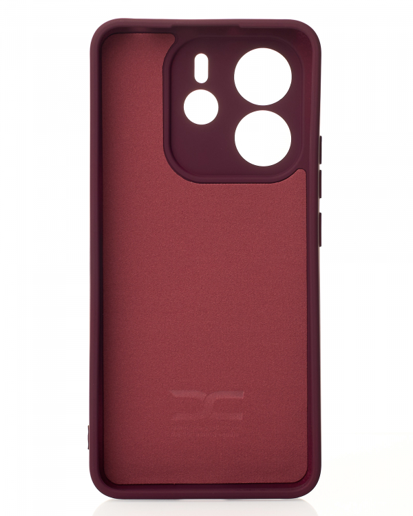 Силиконовый чехол SOFT Silicone Case для Xiaomi Redmi Note 14 4G Europa (без лого) бордовый