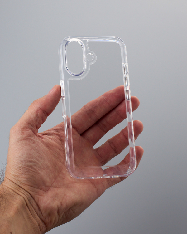 Чехол Space Case (2nd Gen) для iPhone 16 Plus прозрачный