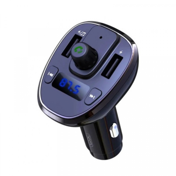 FM модулятор XO (BCC05) Bluetooth+TF card+2USB/3A черный