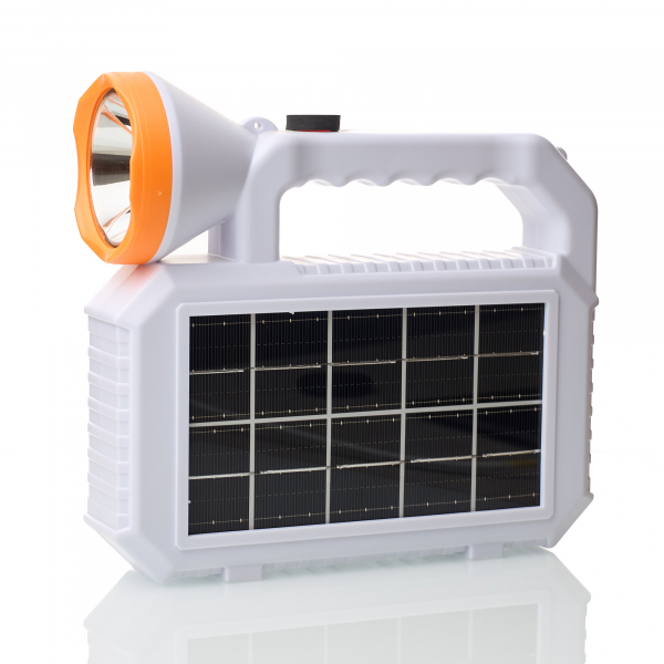 Фонарик многофункциональный XO YH05 Solar Panel белый