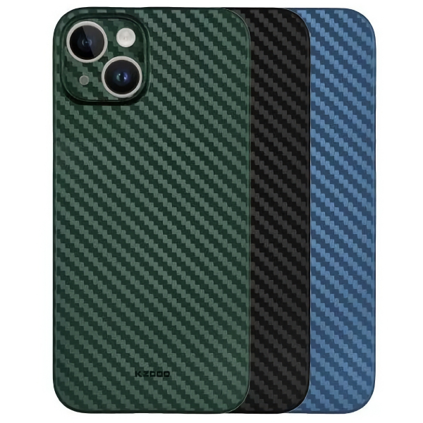 Карбоновый чехол K-DOO Air Carbon (UltraSlim 0.45mm) для iPhone 13 Pro Max черный