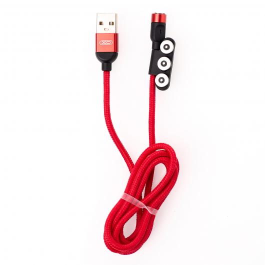 USB cable XO 3in1 (NB128) Magnetic красный