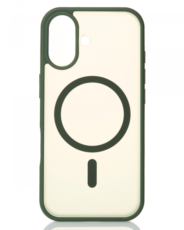 Силиконовый чехол MATTE с поддержкой MagSafe для iPhone 17 sage green