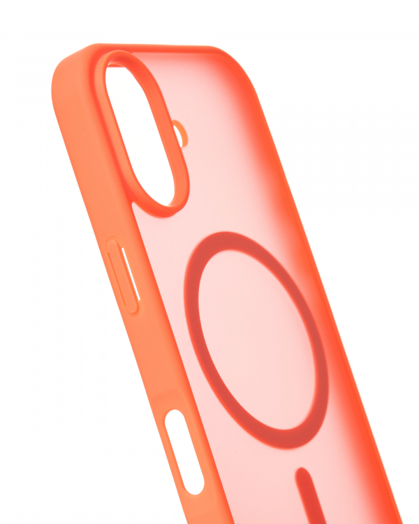 Силиконовый чехол MATTE с поддержкой MagSafe для iPhone 17 orange