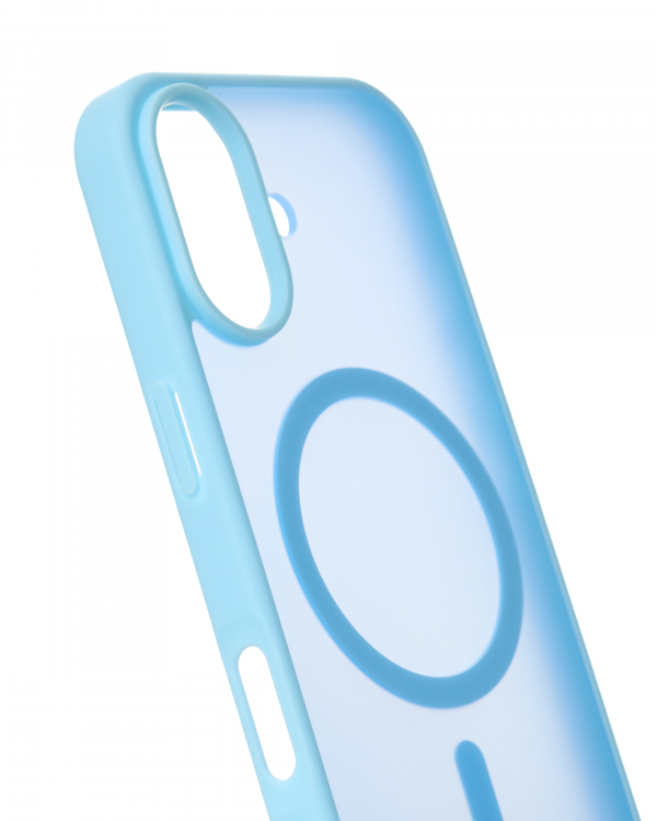 Силиконовый чехол MATTE с поддержкой MagSafe для iPhone 17 light blue