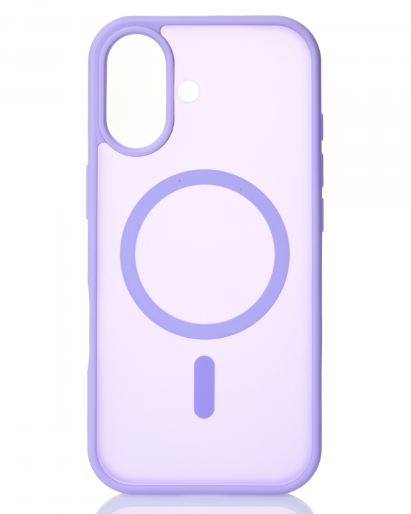Силиконовый чехол MATTE с поддержкой MagSafe для iPhone 17 lavander