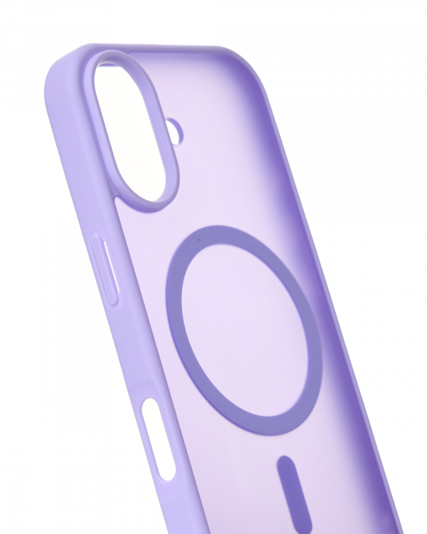 Силиконовый чехол MATTE с поддержкой MagSafe для iPhone 17 lavander