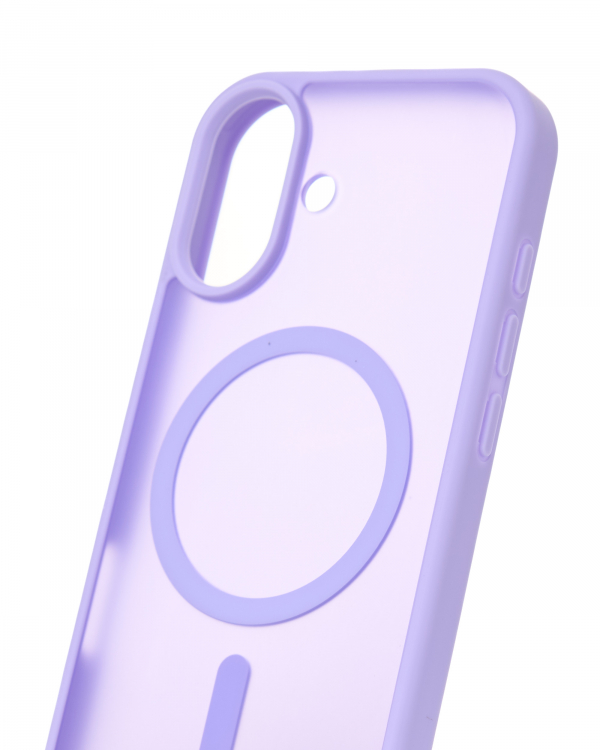 Силиконовый чехол MATTE с поддержкой MagSafe для iPhone 17 lavander