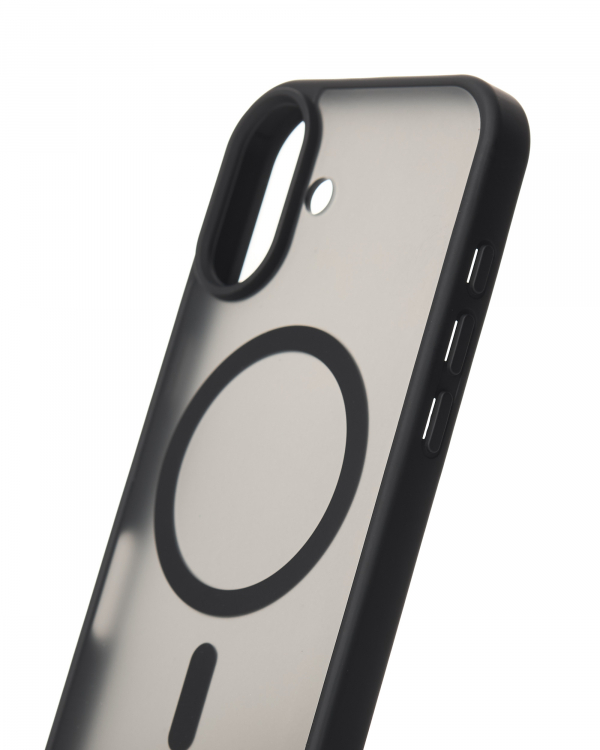 Силиконовый чехол MATTE с поддержкой MagSafe для iPhone 17 classic black