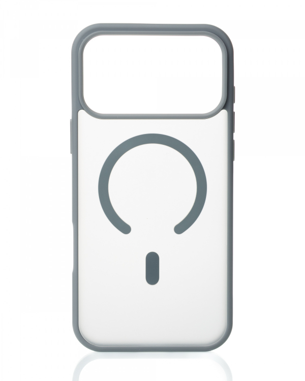 Силиконовый чехол MATTE с поддержкой MagSafe для iPhone 17 Pro titanium black