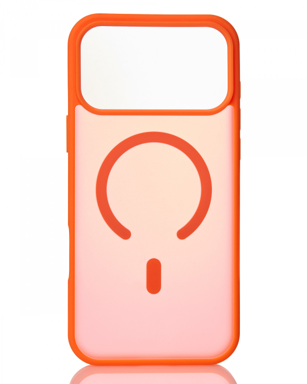 Силиконовый чехол MATTE с поддержкой MagSafe для iPhone 17 Pro orange