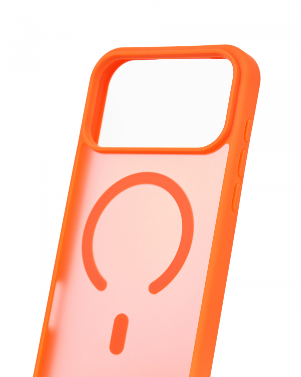 Силиконовый чехол MATTE с поддержкой MagSafe для iPhone 17 Pro orange