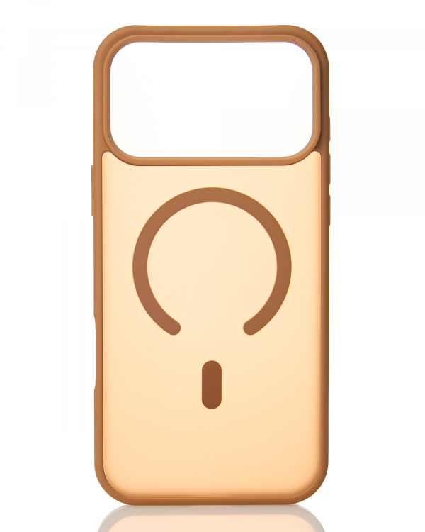 Силиконовый чехол MATTE с поддержкой MagSafe для iPhone 17 Pro coffee brown