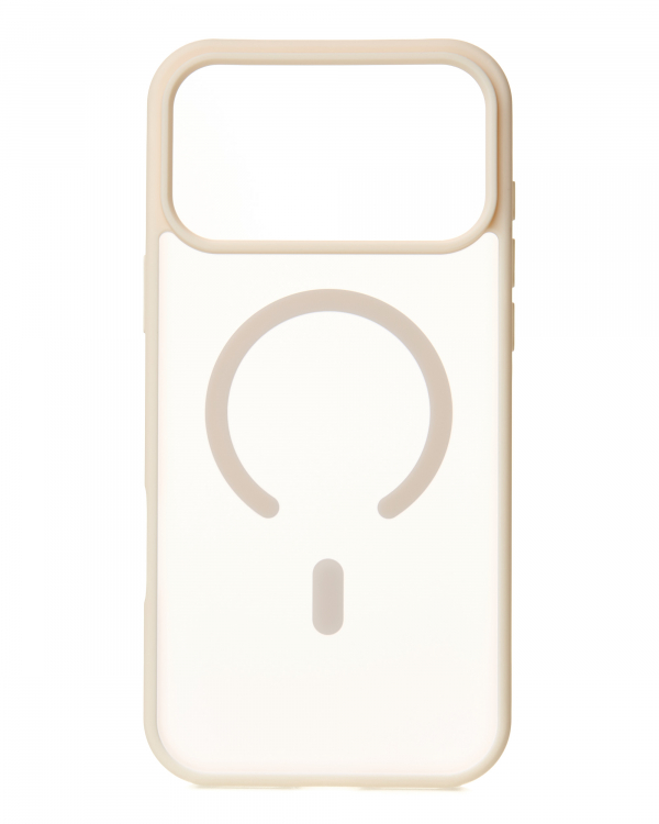 Силиконовый чехол MATTE с поддержкой MagSafe для iPhone 17 Pro Max antique white