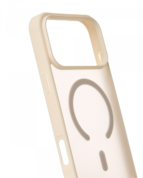 Силиконовый чехол MATTE с поддержкой MagSafe для iPhone 17 Pro Max antique white