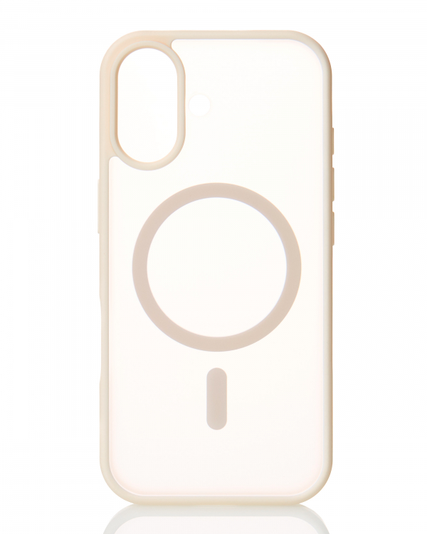 Силиконовый чехол MATTE с поддержкой MagSafe для iPhone 17 antique white