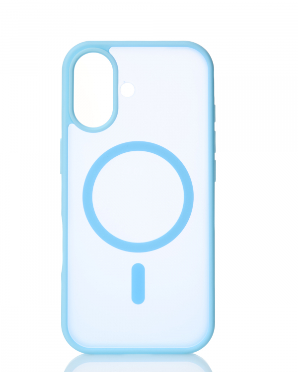 Силиконовый чехол MATTE с поддержкой MagSafe для iPhone 17 light blue