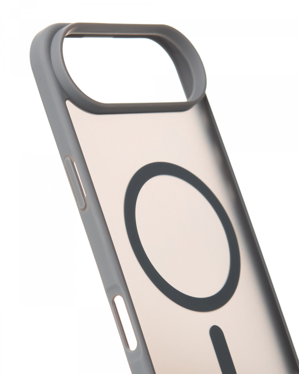 Силиконовый чехол MATTE с поддержкой MagSafe для iPhone 17 AIR titanium black