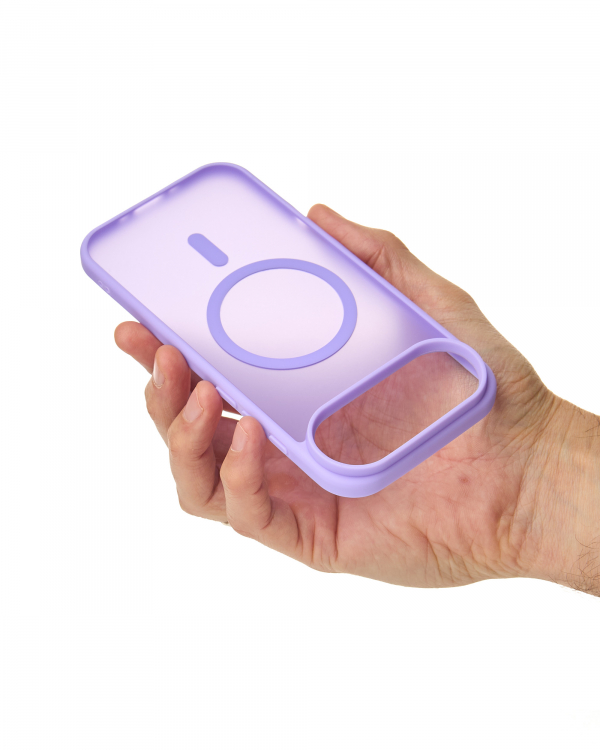 Силиконовый чехол MATTE с поддержкой MagSafe для iPhone 17 AIR lavander