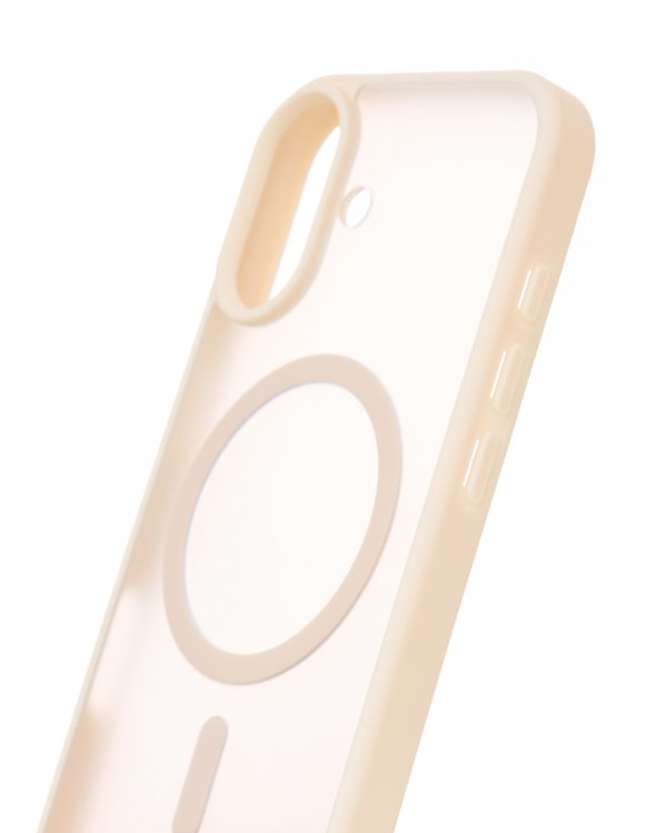 Силиконовый чехол MATTE с поддержкой MagSafe для iPhone 17 antique white