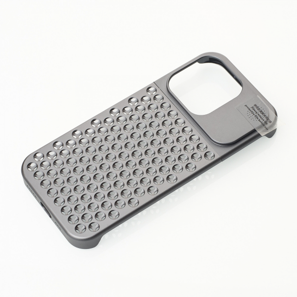 Металлический чехол AROMA ALUMINIUM для iPhone 15 Pro Max серый
