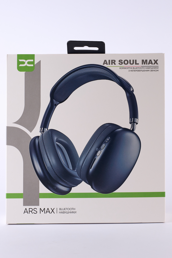 Наушники Bluetooth DC Air Soul Max + чехол (ARS Max) (накладные) черный