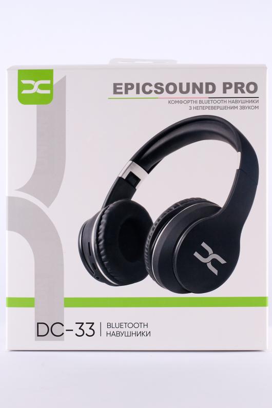 Наушники Bluetooth DC EpicSound (DC-33) (накладные) черный