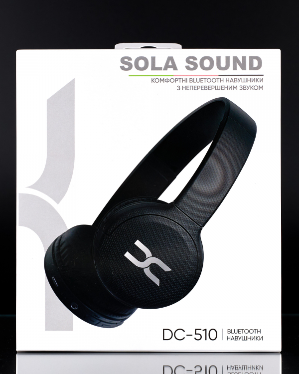 Наушники Bluetooth DC Sola Sound (DC-510) (накладные) черный