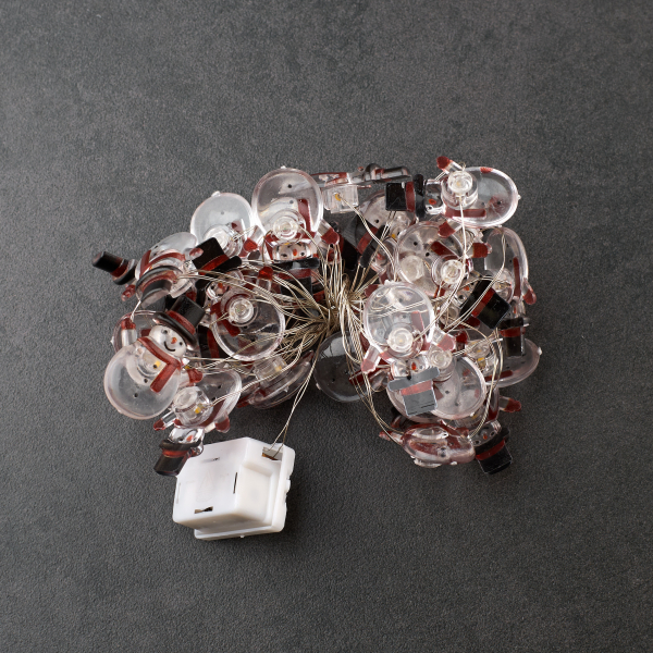 Гирлянда Снеговик 2м/20Led (LR44 3 шт)