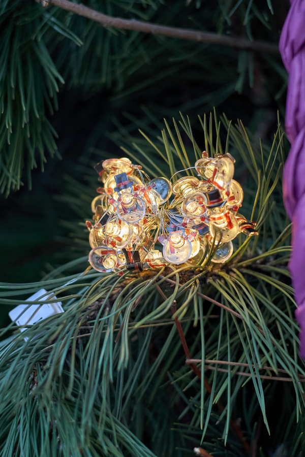 Гирлянда Снеговик 2м/20Led (LR44 3 шт)