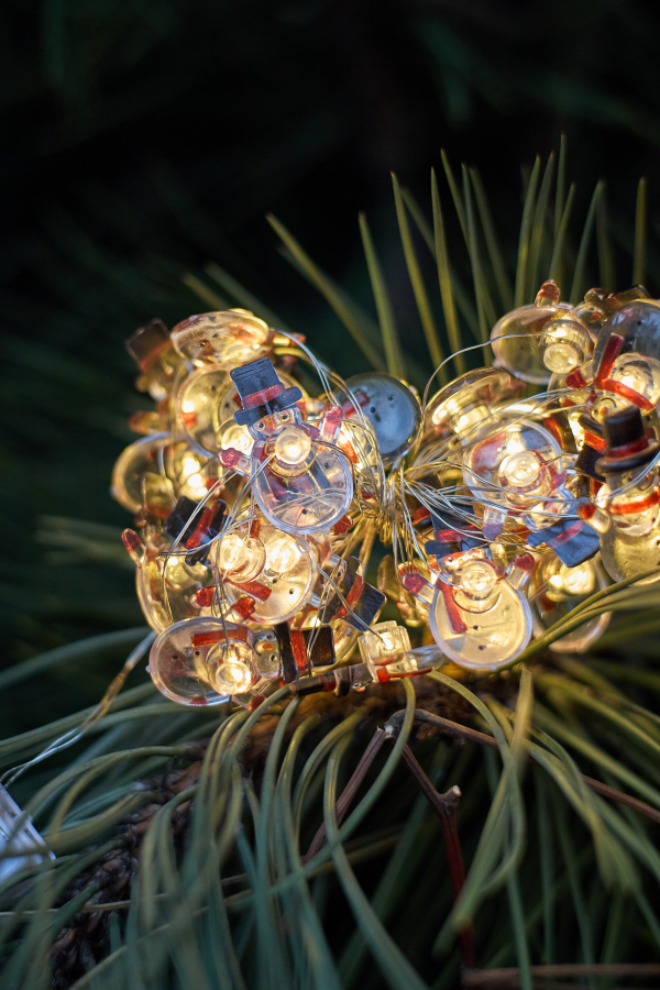 Гирлянда Снеговик 3м/30Led (LR44 3 шт)