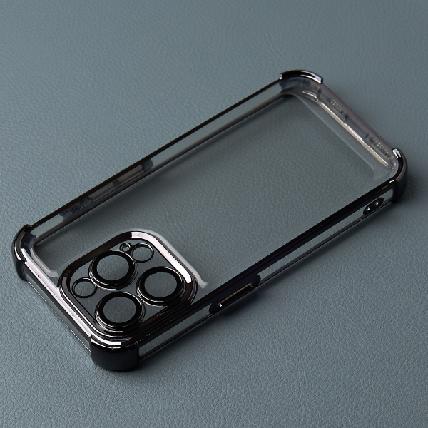 Пластиковый чехол FRAME CORNER для iPhone 14 Pro черный