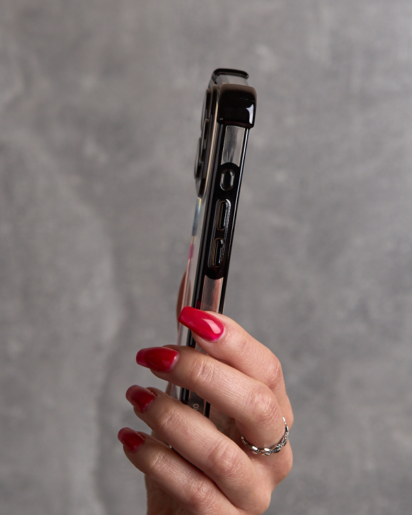 Пластиковый чехол FRAME CORNER для iPhone 14 Pro Max черный