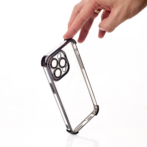 Пластиковый чехол FRAME CORNER для iPhone 14 Pro черный