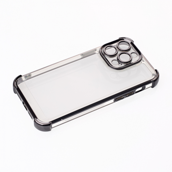 Пластиковый чехол FRAME CORNER для iPhone 15 Pro черный